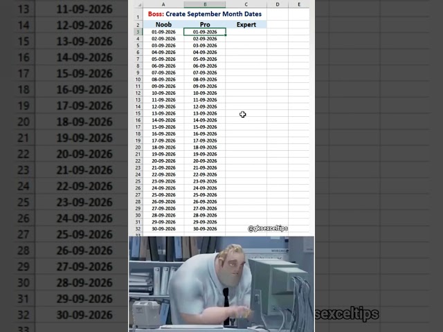 3 Levels of Excel Skills You Need to See! 🔥 #excel #exceltips #spreadsheets