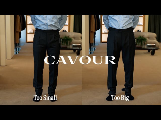 How Cavour Trousers should fit