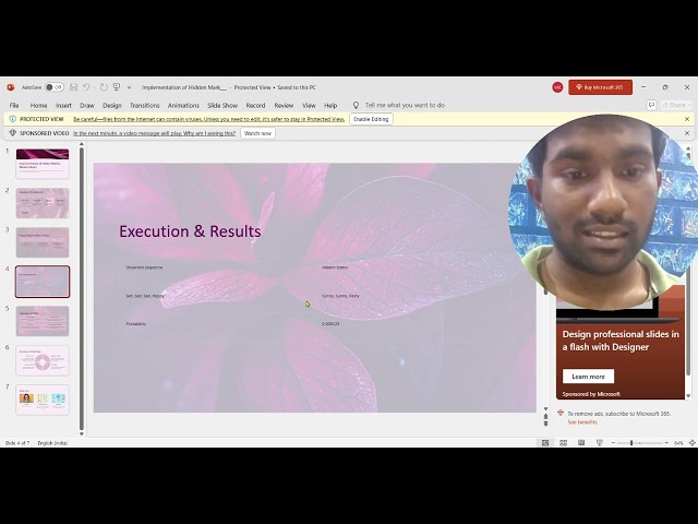 exp 4 Hidden Markov Model