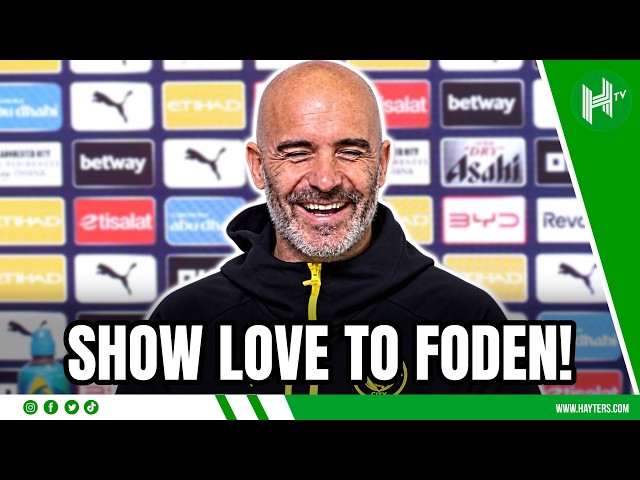I've SHOWED LOVE to Foden! | Enzo Maresca | Aston Villa v Man City