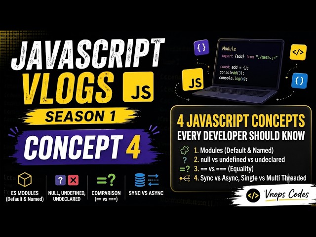 4 Important JavaScript Concepts Every Developer Should Know 2026