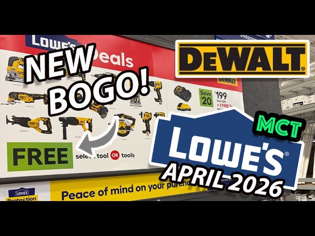 NEW BOGO Tool Deals at Lowe's