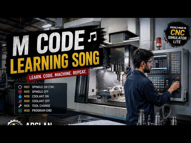 M Code Beat 🎧 | Every CNC Machinist Will Love This Song | CNC Simulator Lite Visuals