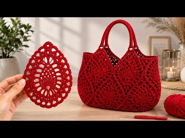 Amazing Creations from a Single Motif! Easy Crochet Motif Tutorial.Runner, Bag,Tablecloth, Bedspread