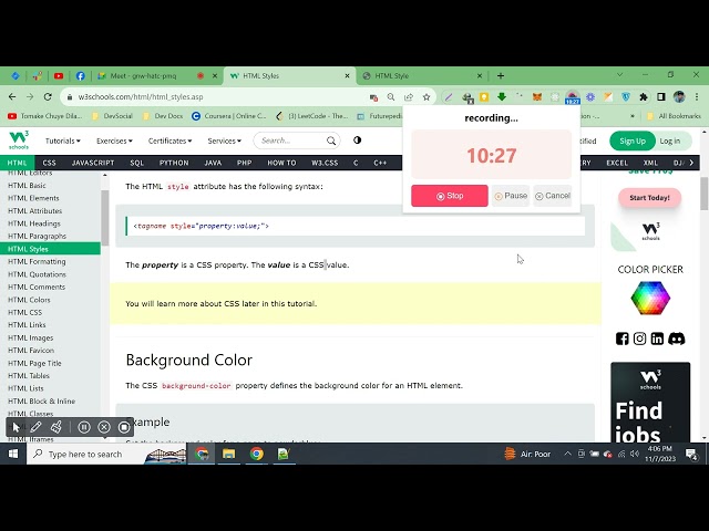5.  HTML Style - Inline CSS