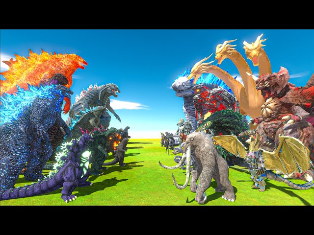 Top 10 Most Powerful Version of Godzilla vs 13 Strongest Enemies Godzilla - ARBS