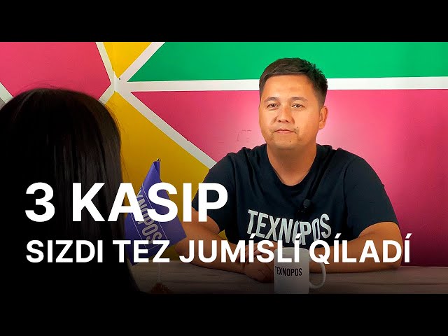 🤩Jumıssızlıqqa shek qoyıwshı zamanagóy kásipler