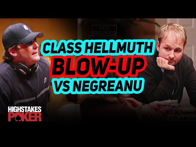 Classic Phil Hellmuth Blow-Up vs Daniel Negreanu!