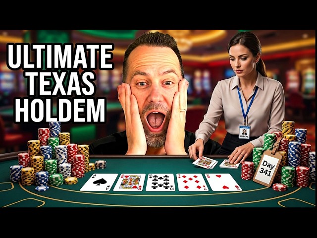 Is working 11 Remote Jobs better than QUADS in Ultimate Texas Holdem? - Day 341