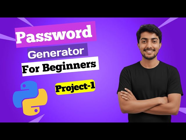 Python Project 🔥 Build a Random Password Generator Step-by-Step #coding  #programming #trending 