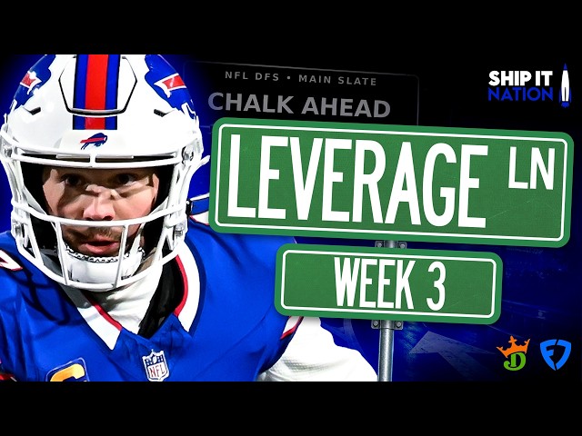 NFL Week 3 - Leverage Lane | DraftKings & FanDuel DFS Strategy