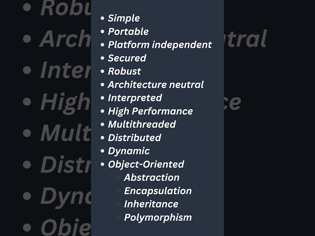 FEATURES OF JAVA | Interview Question 02 | Pahadi Coder