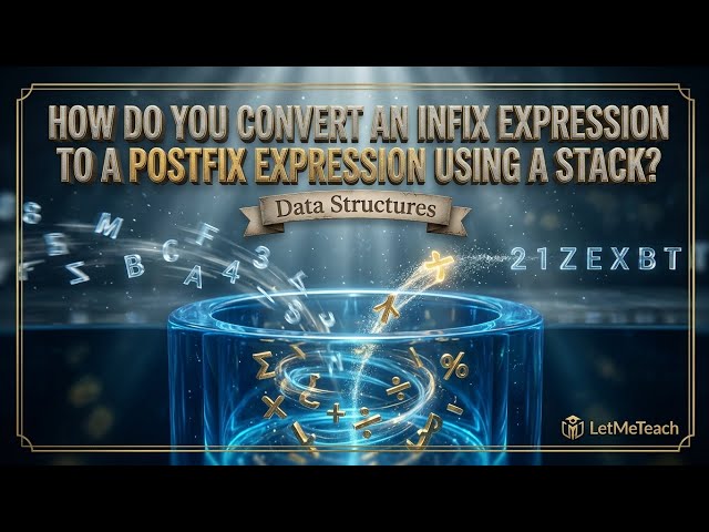 Infix to Postfix Conversion Using Stack | Computer Science | LetMeTeach