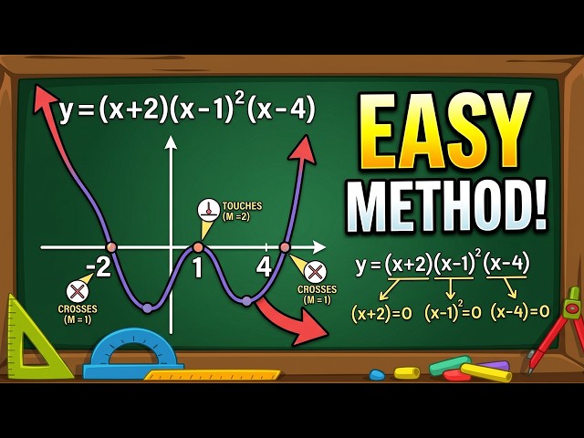 Graphing Polynomial Functions Explained! | End Behavior, Zeros & Multiplicity