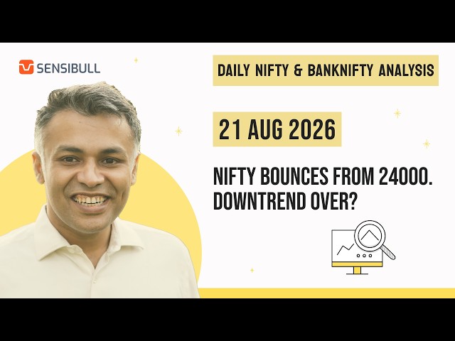 NIFTY & BANK NIFTY Analysis for Tomorrow | Stock Market Outlook | 21 August 2026, Friday