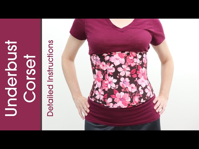 Sew Underbust Corset: FREE PATTERN: Beginning corset, intermediate sewing. No separate casings!