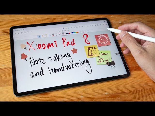 Xiaomi Pad 8 note taking with Focus Pen Pro (and older pen)