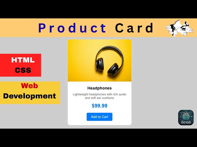 Product Cart Using HTML And CSS . Learn html and css projects. #html #css #newprogram #project
