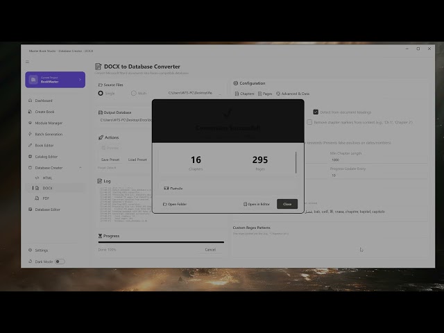 Generate Unlimited Android Book Apps from DOCX / HTML / PDF – BookMaster Studio Tool Demo