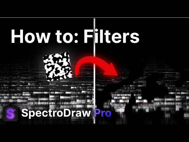 SpectroDraw Pro - How to use the Filters