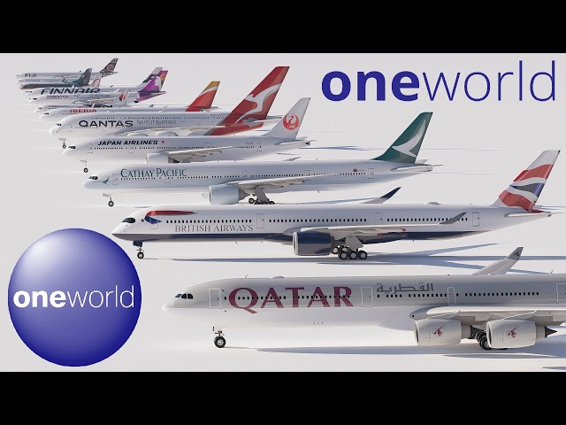 All ONEWORLD Airlines Ranked by Size