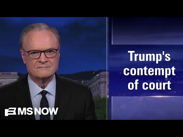 Lawrence: Trump decides to put the nation in a constitutional crisis as Xi Jinping visits