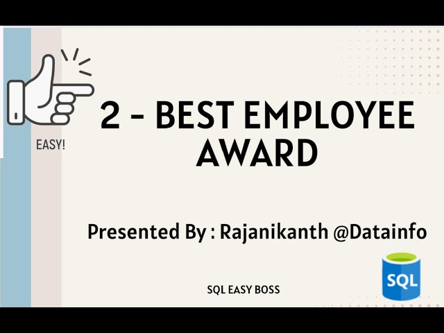 2."SQL Tutorial: Find Top Employee of the Month!"  #sql #sqltutorial