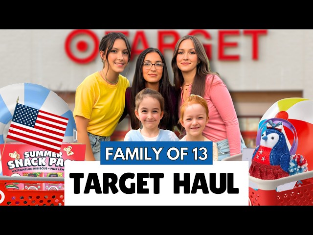 Huge Target Haul | Family of 13 | Preparing For My Husbands Basic Training Graduation❤️