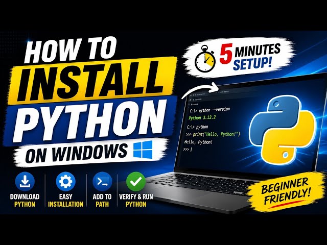 How to Install Python on Windows (2026) | Complete Beginner's Guide 