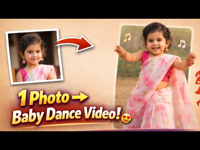 How to Create AI Baby Dance Video Using 1 Photo Viral AI Baby Dance Video in 1 Minute (Full Guide)