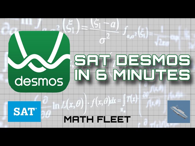[2026 SAT] All of DESMOS on the SAT in SIX MINUTES