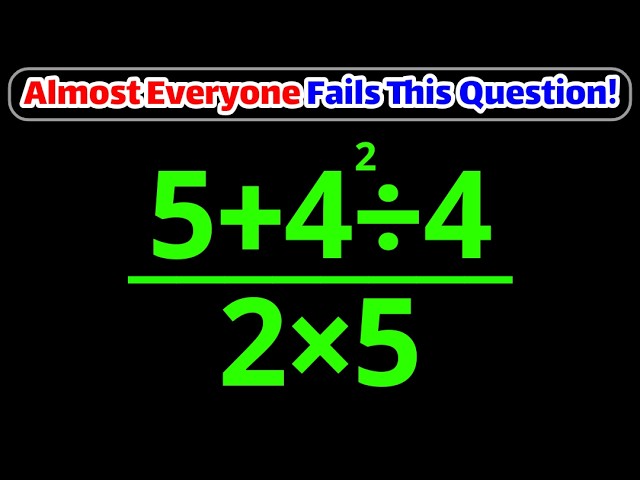 Most People Give Up on This Simple Math Question! Can You Solve it? 