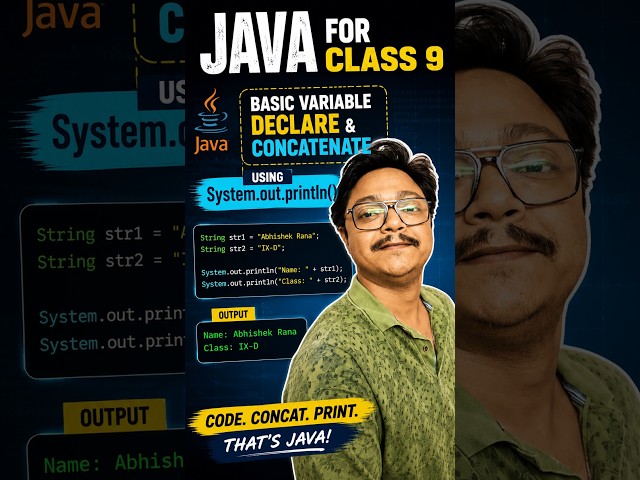 Variable Declare and String Concat In Java