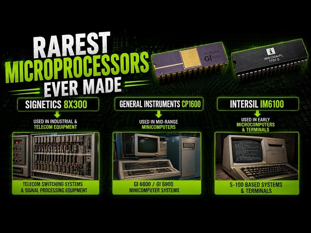 Rarest Microprocessors Ever Made Explained in 7 Minutes