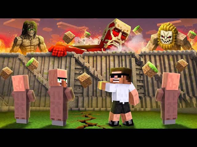 We Got Attacked by Giant Titans in Minecraft..