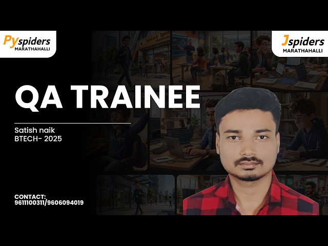 My Placement journey as a Trainee from QSpiders Marathahalli