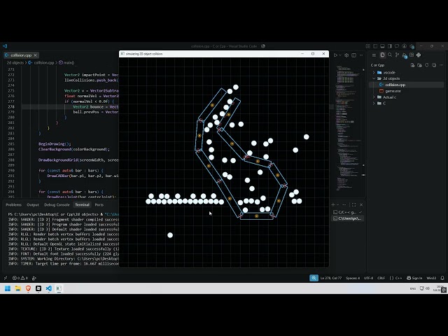 Simulating 2D Object Collision