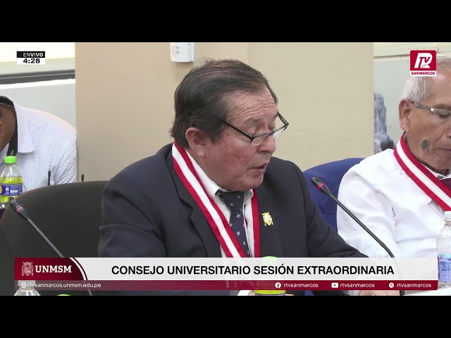 🔴#LIVE #UNMSM 25/03/2026 University Council Extraordinary Session