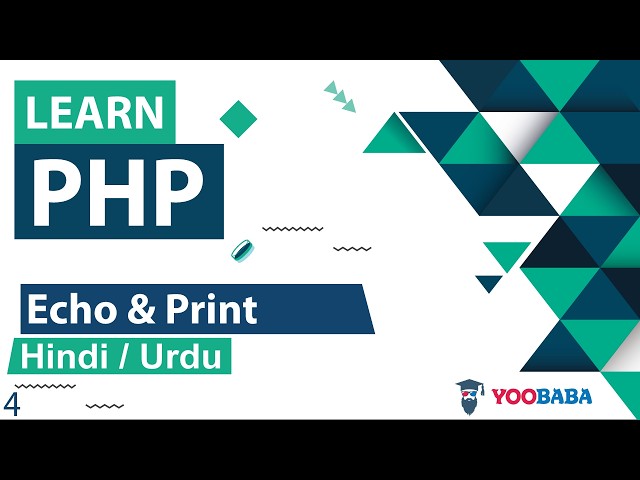 PHP Echo & Print Statement Tutorial in Hindi / Urdu