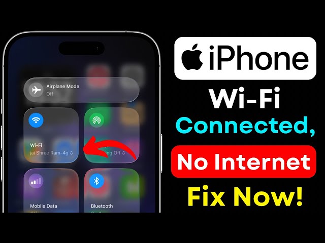 iPhone WiFi Connected But No Internet? Fix WiFi With No Internet Access 2026 | iOS Internet Problem