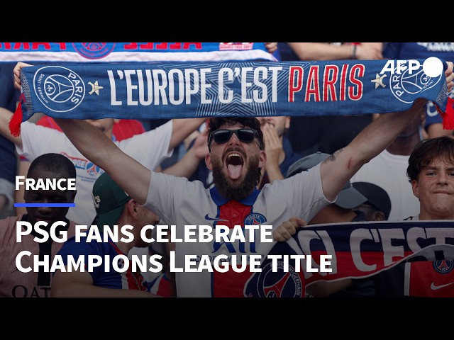 PSG fans celebrate Champions League title in Paris | AFP