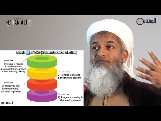 4 different levels of Zikr | Shaykh Hasan Ali #zikr #levels #piety #goodness #wholesome