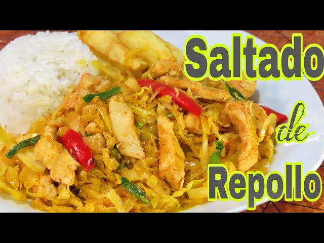 Sautéed Cabbage / Sautéed Cabbage with Chicken 😋👌 Super Tasty and Easy / Healthy Food 2022 🇵🇪