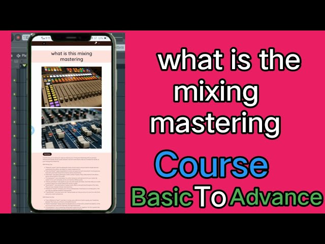 How To Make Mixing Mastering Course buy now #flstudiohubtips #flstudio