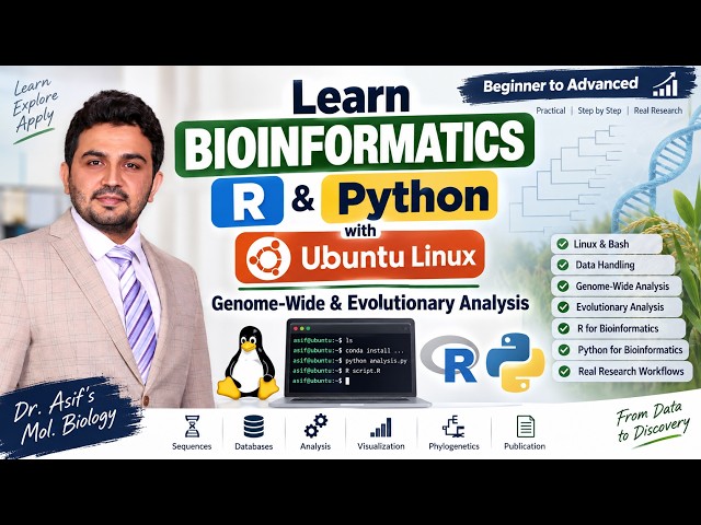 Learn Bioinformatics with Ubuntu Linux | R, Python, Genome-Wide & Evolutionary Analysis