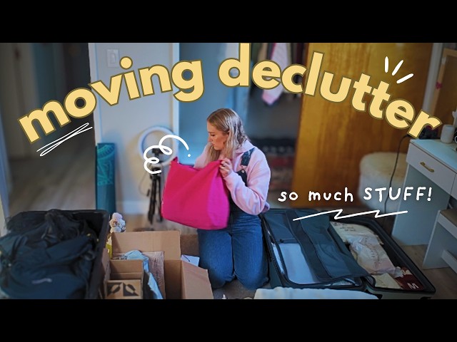 decluttering my entire life before moving across the country