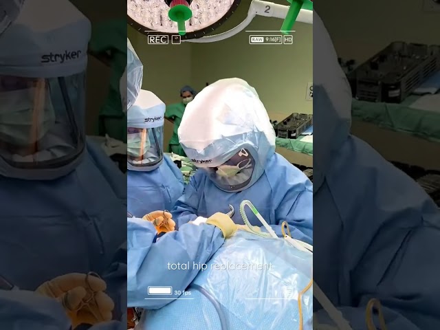 Operating Room LIVE for Total Hip Replacement #shorts