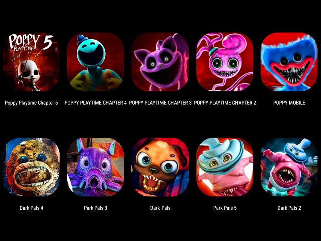 Poppy Playtime Chapter 0,1,2,3,4,5,6 Mobile vs Dark Pals The 1st Floor All Main Bosses!