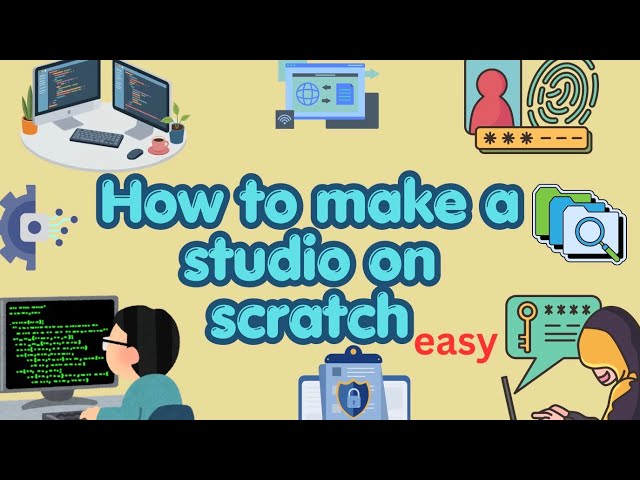 Very easy!! How to make a studio on scratch| coding for beginners| Aboysforever 2026