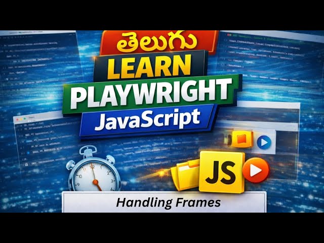 How to Handle Frames in Playwright JavaScript (Telugu) | Playwright Automation Tutorial